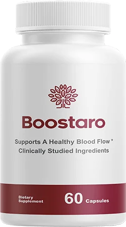 Boostaro blood flow support capsule bottle